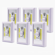 Interruptor de luz inalámbrico COB LED regulable con pilas